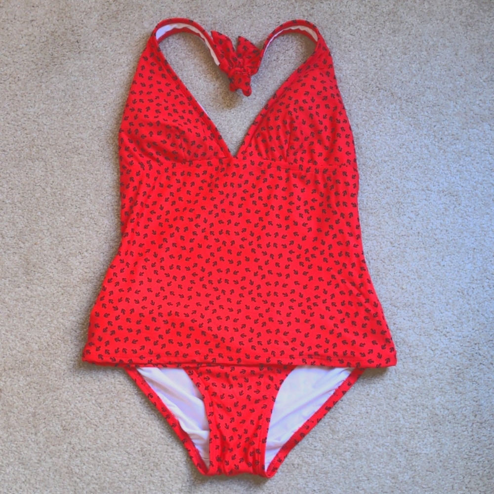 Ann Taylor Anchors Tankini Set Small